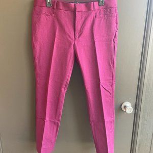 Banana Republic Magenta / Raspberry Sloan Fit Pants 12